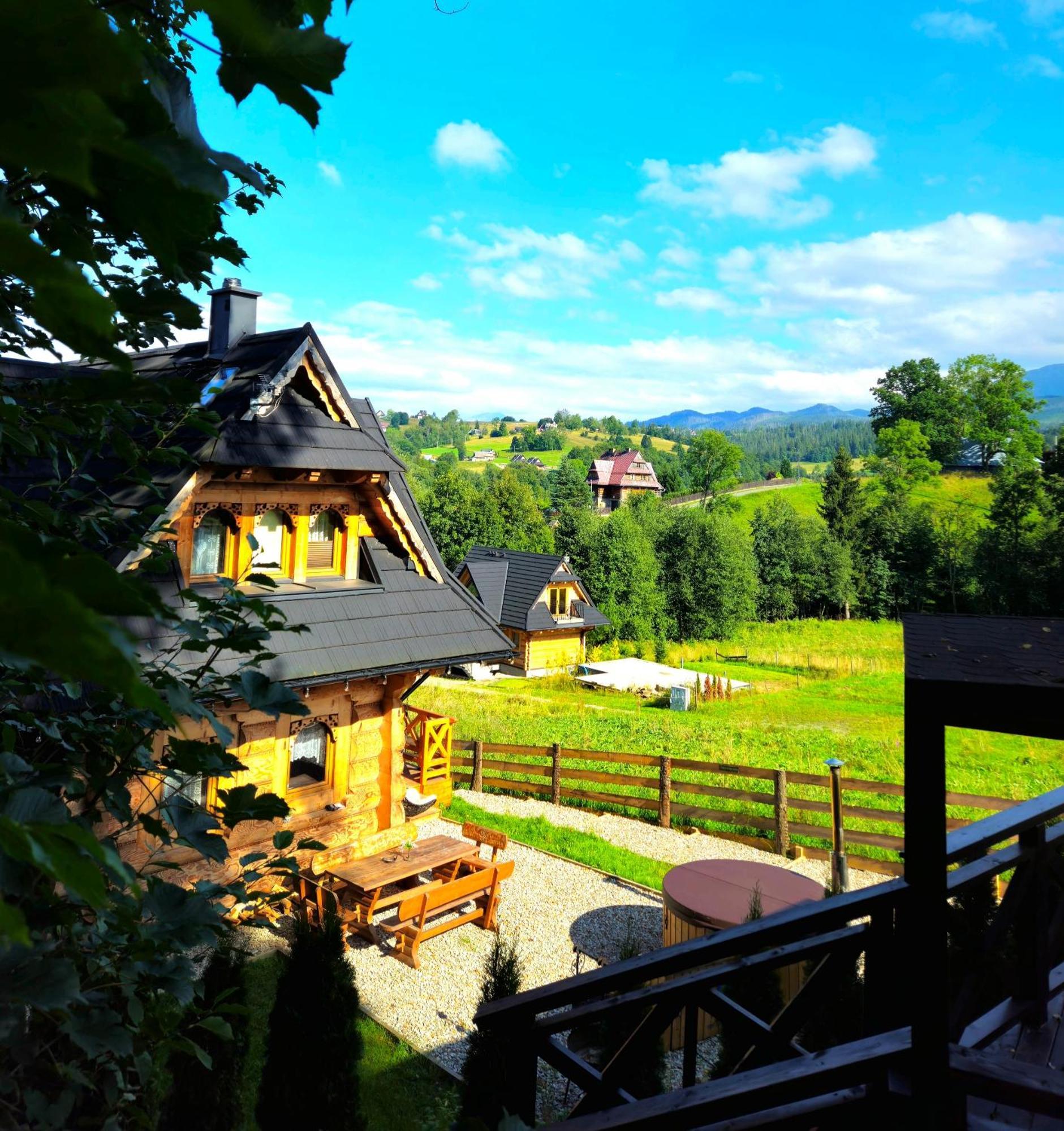 Goralska Chatka 3 Highland Cottage - Jacuzzi, Sauna, Split Ac, Private Parking, Mountains View Zakopane Ngoại thất bức ảnh